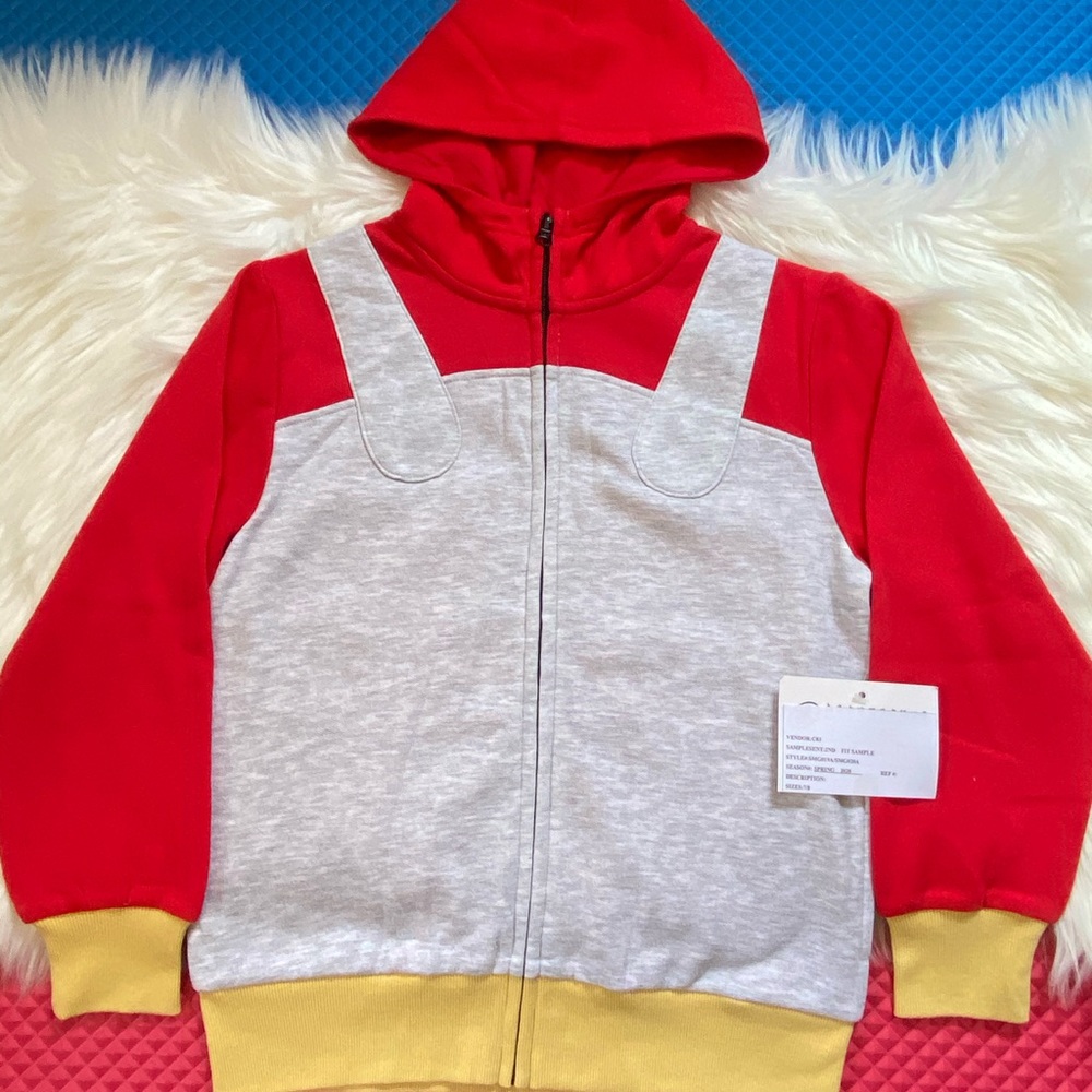 Boy clothes supermario zip-up hoodie size 7/8